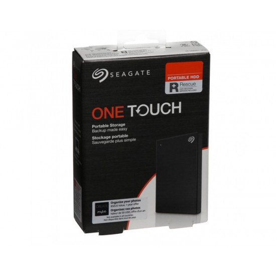 SEAGATE EXTERNAL HARD DISK 2TB ONE TOUCH 2.5” (BLACK)