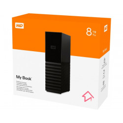 WD EXTERNAL HARD DISK 8TB 3.5” (WITH ADAPT0R) MY BOOK